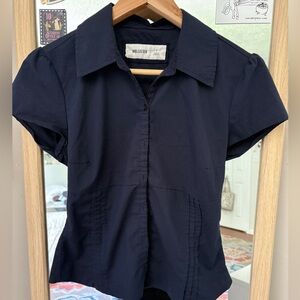 Hollister Short Sleeve Poplin Shirt